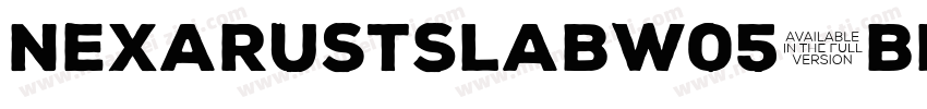 NexaRustSlabW05-Black Regular字体转换